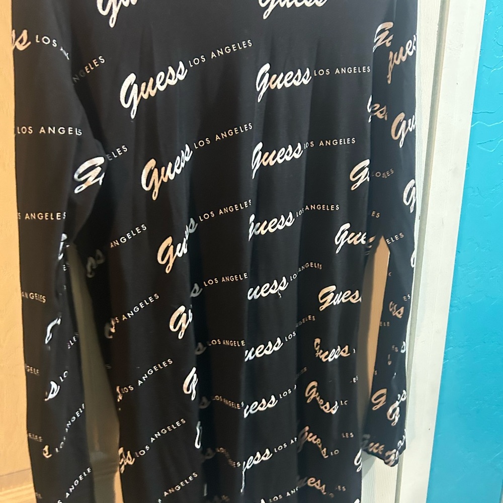 G by Guess Black Long Sleeve Dress